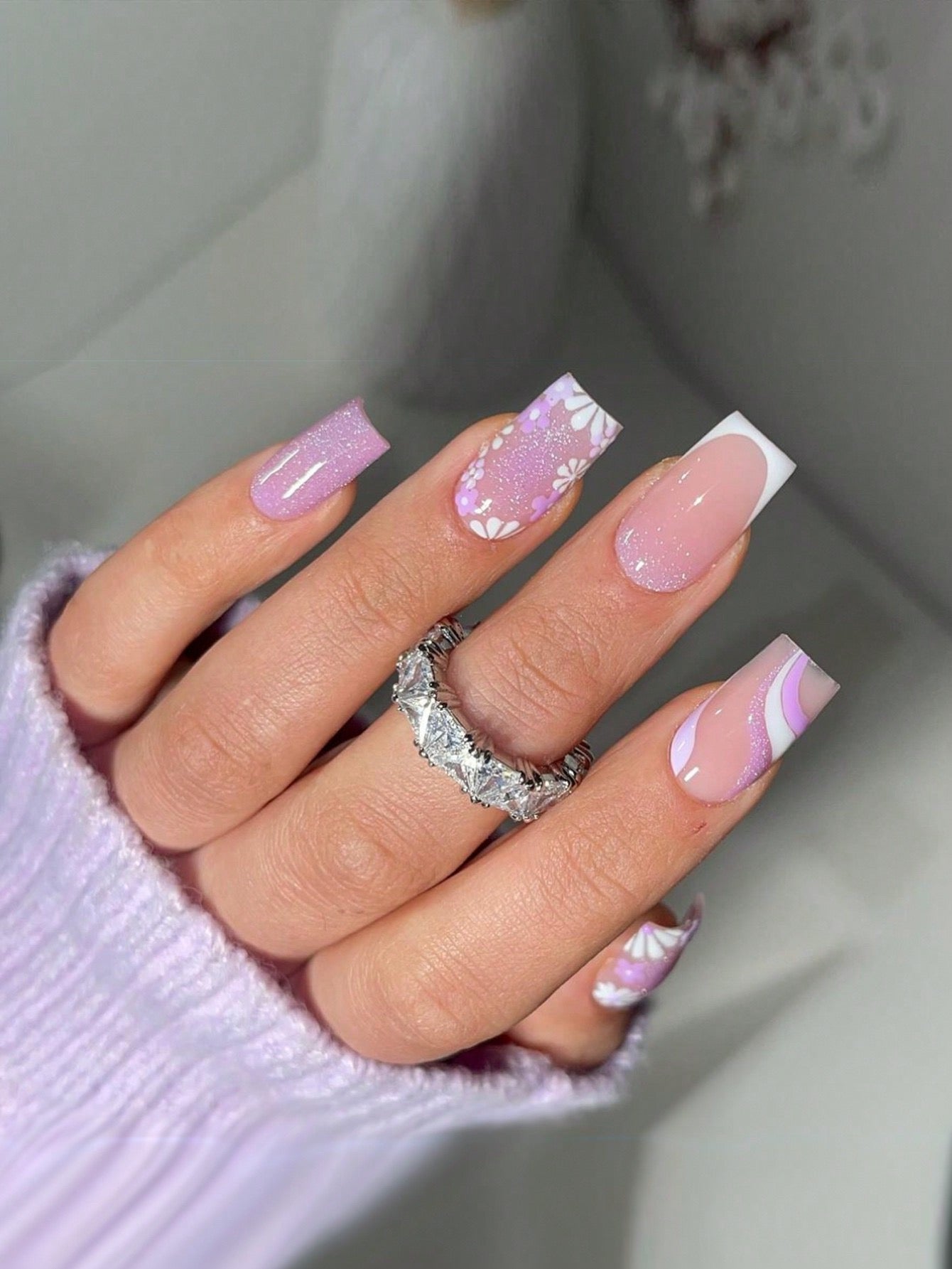 Lavender Luxe Press-On Nails