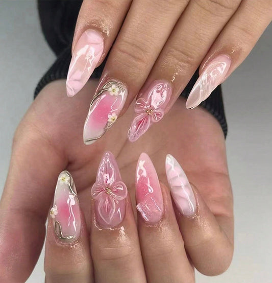 Butterfly Blossom Press-On Nails