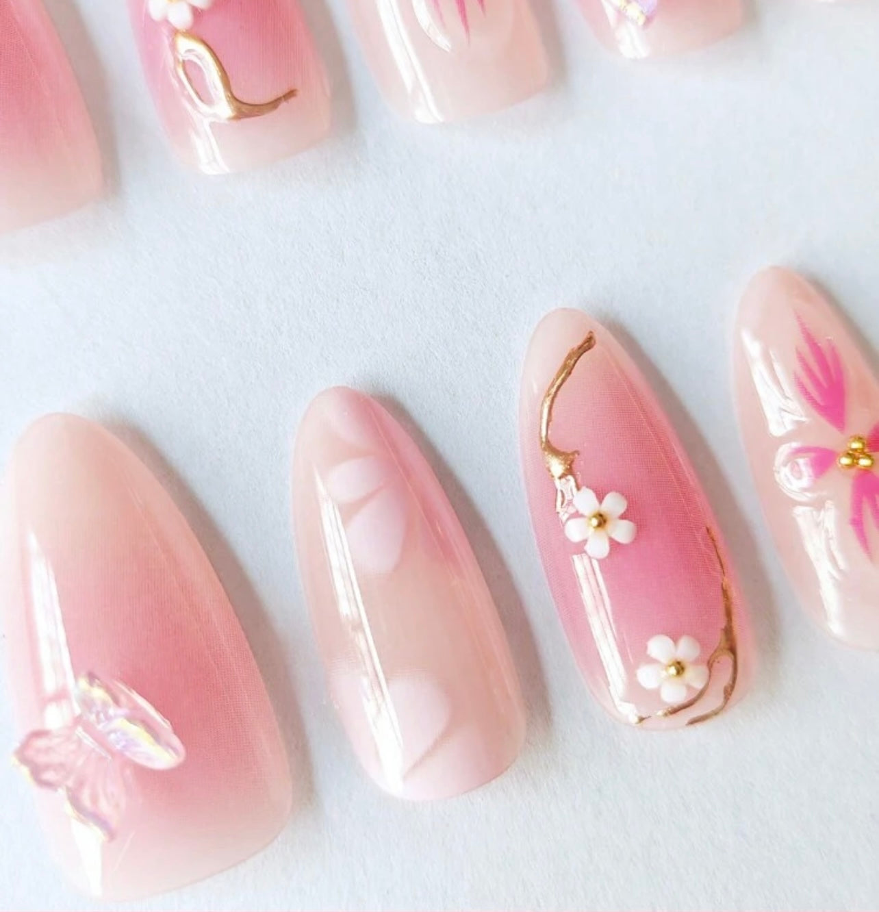 Butterfly Blossom Press-On Nails